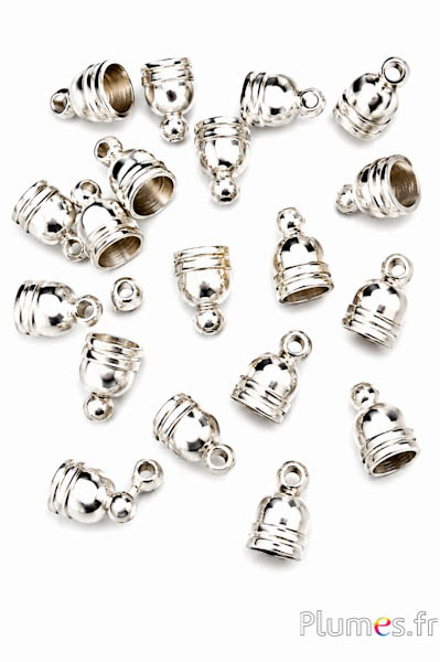 Endkappe - Länge 8 mm, Ø 5 mm - silber